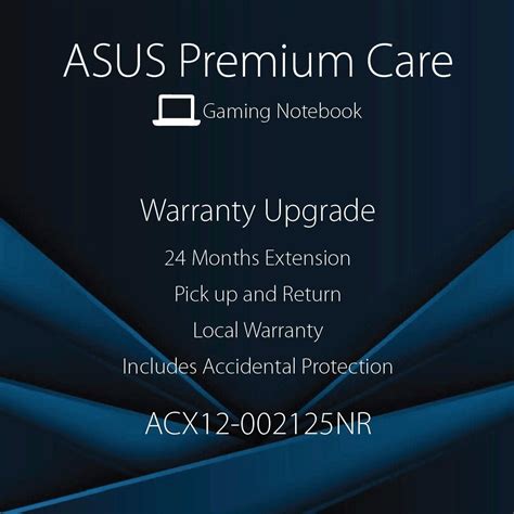 ASUS ACX12-002125NX - UPGRADE TO 3 YEAR ON SITE WITH ACCIDENTAL DAMAGE PROTECTION (VIRTUAL|ASUS NX Notebook)